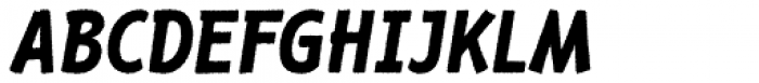 RF Barbariska Rough 1 Oblique Italic Font UPPERCASE