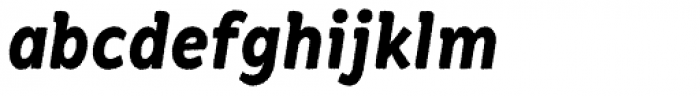 RF Barbariska Rough 1 Oblique Italic Font LOWERCASE