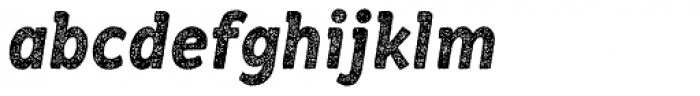 RF Barbariska Rough 2 Oblique Italic Font LOWERCASE