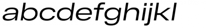 RF Dewi Expanded Italic Font LOWERCASE