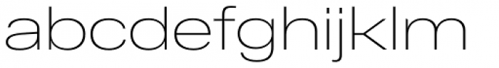 RF Dewi Expanded Thin Font LOWERCASE