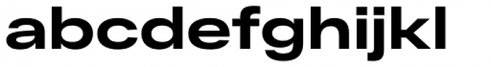 RF Dewi Expanded Ultrabold Font LOWERCASE