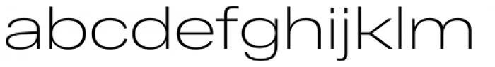 RF Dewi Expanded Ultralight Font LOWERCASE