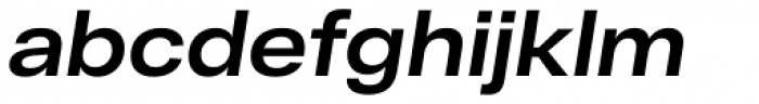 RF Dewi Extended Bold Italic Font LOWERCASE