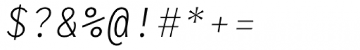 RF Rostin Ultralight Italic Font OTHER CHARS