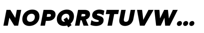 RF Tone Black Italic Font UPPERCASE