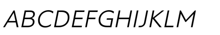 RF Tone Light Italic Font UPPERCASE
