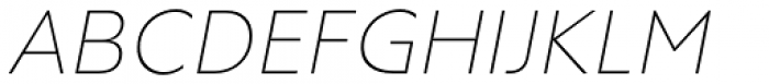 RF Tone Ultralight Italic Font UPPERCASE