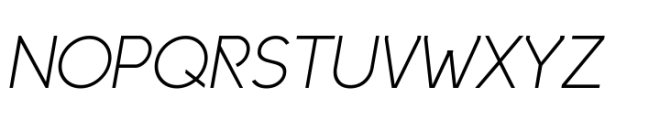 RFX Modern Light-Italic Font UPPERCASE