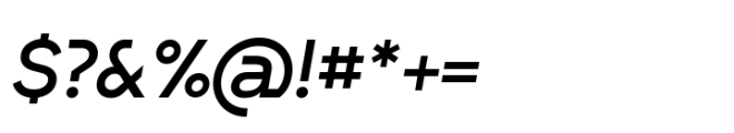 RFX Modern Semibold-Italic Font OTHER CHARS