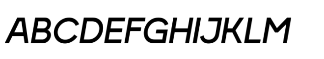 RFX Modern Semibold-Italic Font UPPERCASE