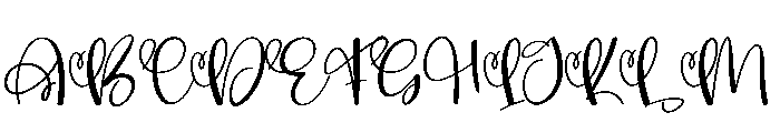 Rhineston Font UPPERCASE