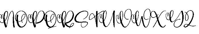 Rhineston Font UPPERCASE