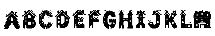 Rhodes Regular Font UPPERCASE