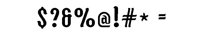 Rhombus Font OTHER CHARS