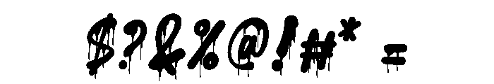 Rhoots Terror Font OTHER CHARS