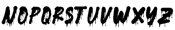 Rhoots Terror Font UPPERCASE