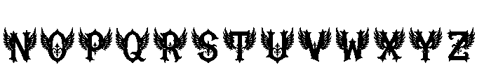 Rhymney Regular Font UPPERCASE