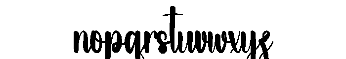 Rhythem Beach Font LOWERCASE