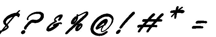 Rhythme Captured Italic Font OTHER CHARS