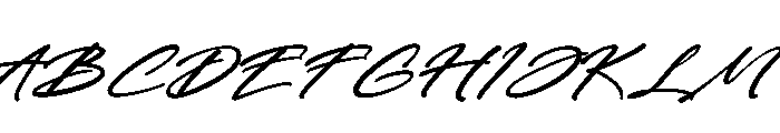 Rhythme Captured Italic Font UPPERCASE