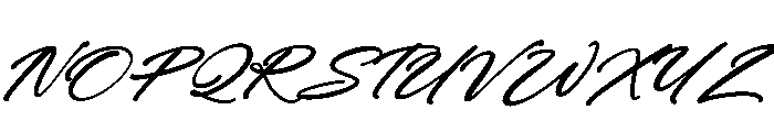 Rhythme Captured Italic Font UPPERCASE