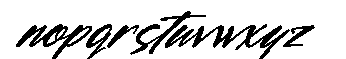 Rhythme Captured Italic Font LOWERCASE