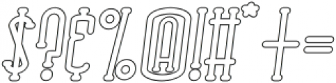 Rhantica Serif Ital Out otf (400) Font OTHER CHARS