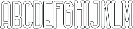 Rhantica Serif Out otf (400) Font UPPERCASE