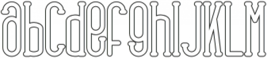 Rhantica Serif Out otf (400) Font LOWERCASE