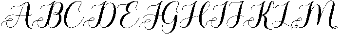 Rhapsody Script Regular otf (400) Font UPPERCASE