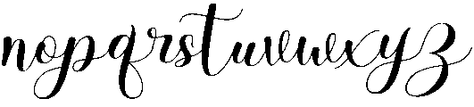 Rhapsody Script Regular otf (400) Font LOWERCASE