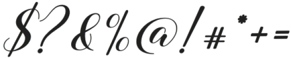 Rhapsody Script Slant Regular otf (400) Font OTHER CHARS