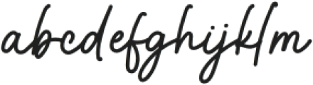 Rhapsody Signature otf (400) Font LOWERCASE