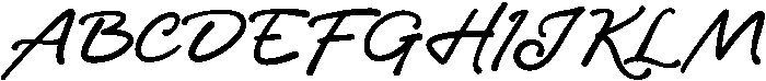 Rhapsody otf (400) Font UPPERCASE