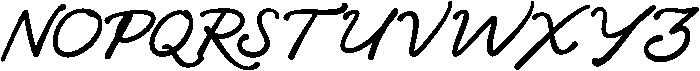 Rhapsody otf (400) Font UPPERCASE