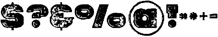 Rhino Inline Grunge otf (400) Font OTHER CHARS