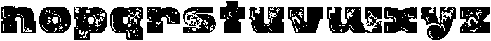 Rhino Inline Grunge otf (400) Font LOWERCASE