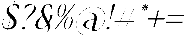Rhythm The Night Italic otf (400) Font OTHER CHARS