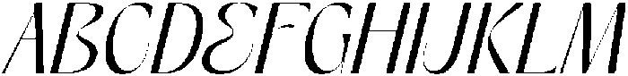 Rhythm The Night Italic otf (400) Font UPPERCASE