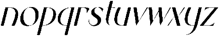Rhythm The Night Italic otf (400) Font LOWERCASE