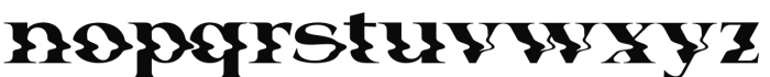 Rhythm Display Regular Font LOWERCASE