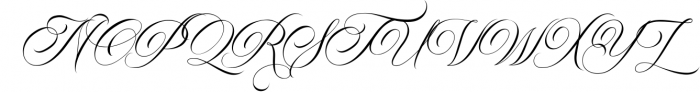 Rhapsody | Calligraphy Script Font UPPERCASE