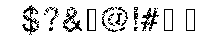 RHSketchyBastard Font OTHER CHARS