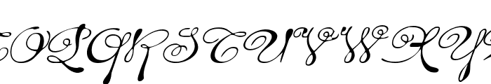 Rhalina Expanded Italic Font UPPERCASE