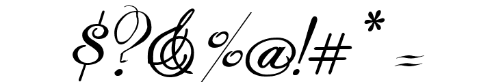 Rhalina Italic Font OTHER CHARS
