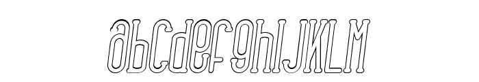 Rhantica-SerifItalOut Font LOWERCASE