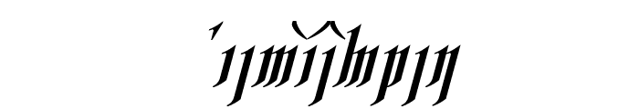 Rhesimol Italic Font UPPERCASE