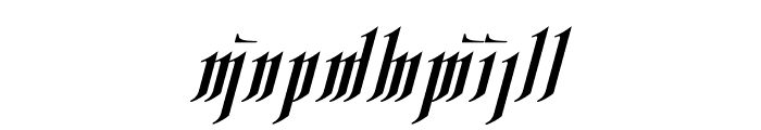 Rhesimol Italic Font LOWERCASE
