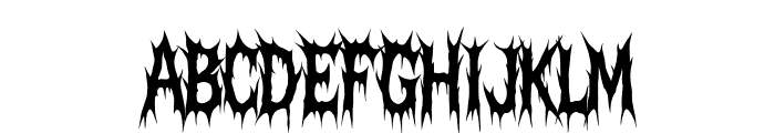 Rhine Infection Regular Font UPPERCASE